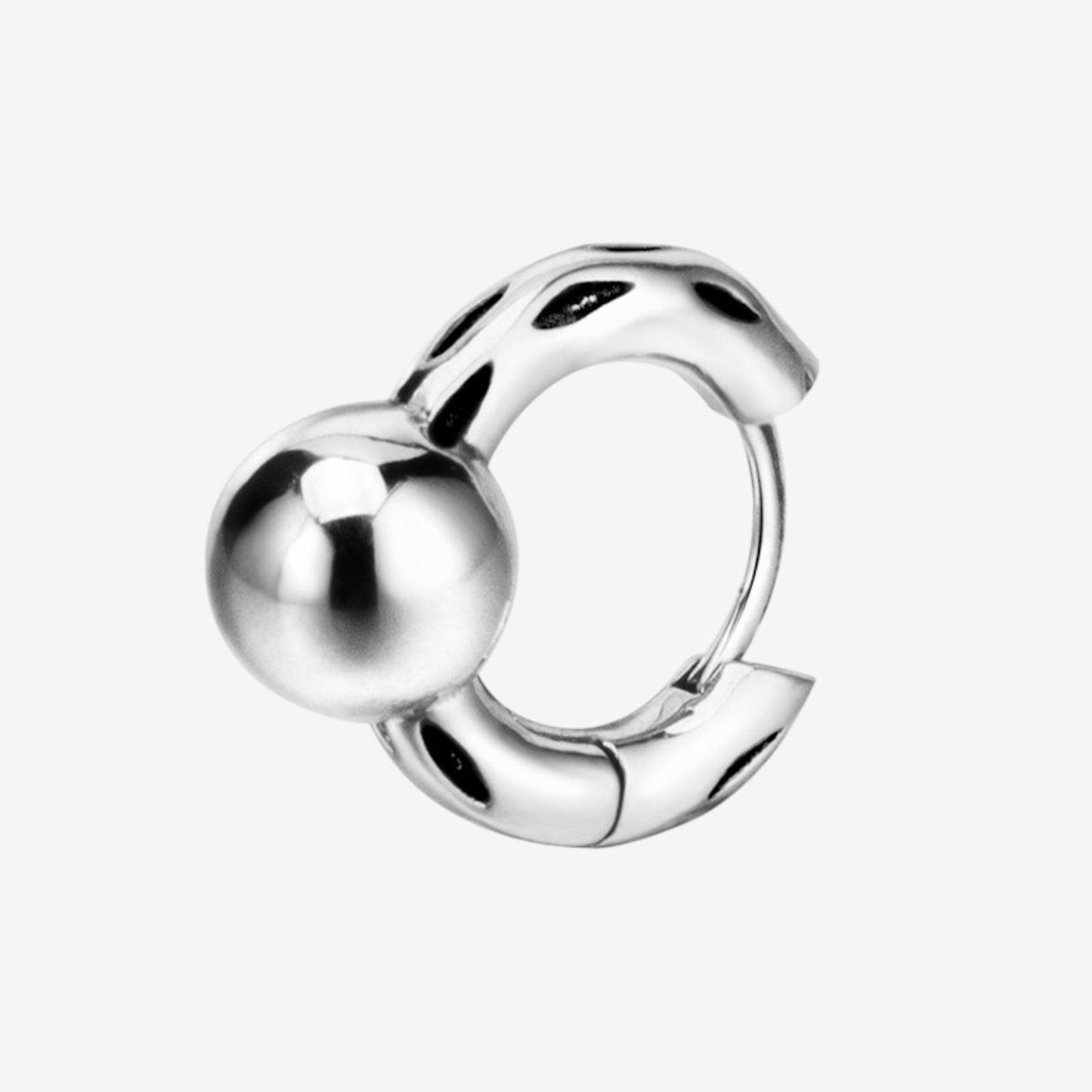 Boucles d'oreilles Dorothy en argent 925 créole boule en argent