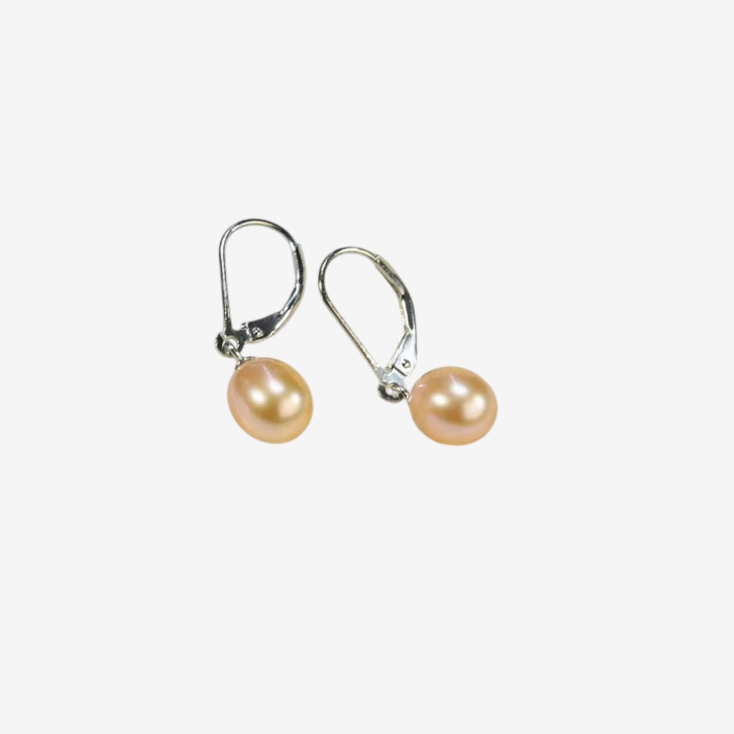 Boucles d'oreilles Millicent en argent rhodié et perles d'eau douce