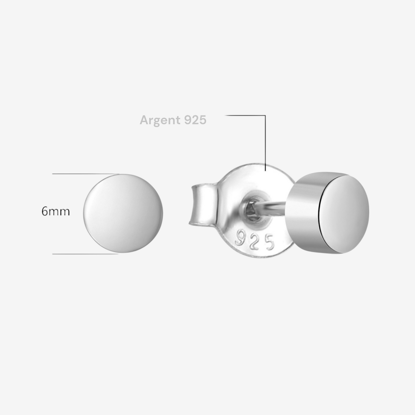 Elisabeth Minimalist Earrings in 925 Silver