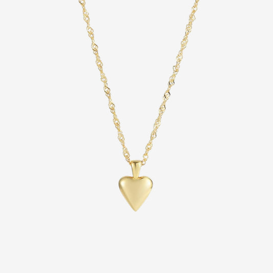 Collier Marjorie en argent 925 en forme de cœur